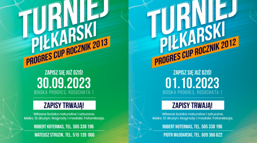 Turnieje PROGRES CUP 2012 i 2013